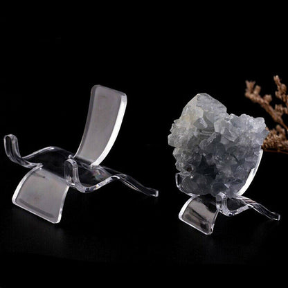 10Pcs Acrylic Specimen Geodes Supporting Base Mineral Stand Display Holder Easel