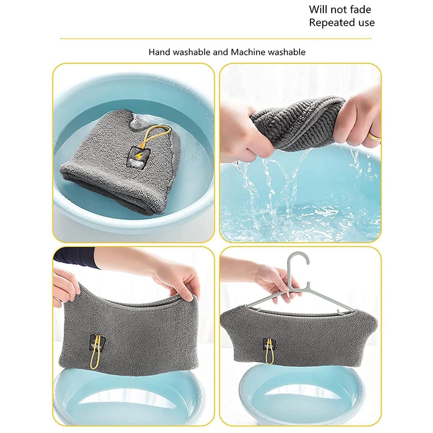 2x Soft Toilet Seat Bathroom Washable Warmer Cushion Mat Cover Pad Hook NEW Lid