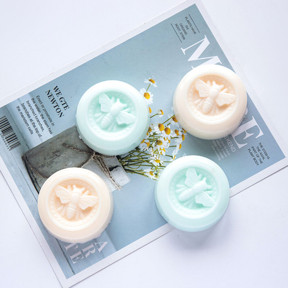 6 Cavity Honey Bee Chocolate Silicone Baking Mould DIY Handmade Soap Candle Mold