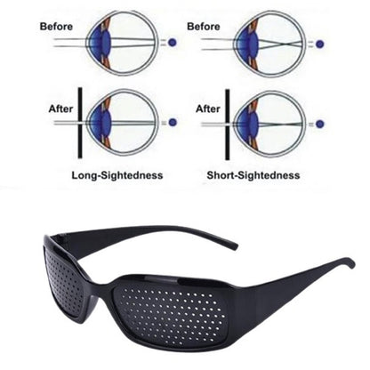1 Pack Pinhole Glasses Eyesight Vision Correction Eye Exercise Anti-Myopia Holes