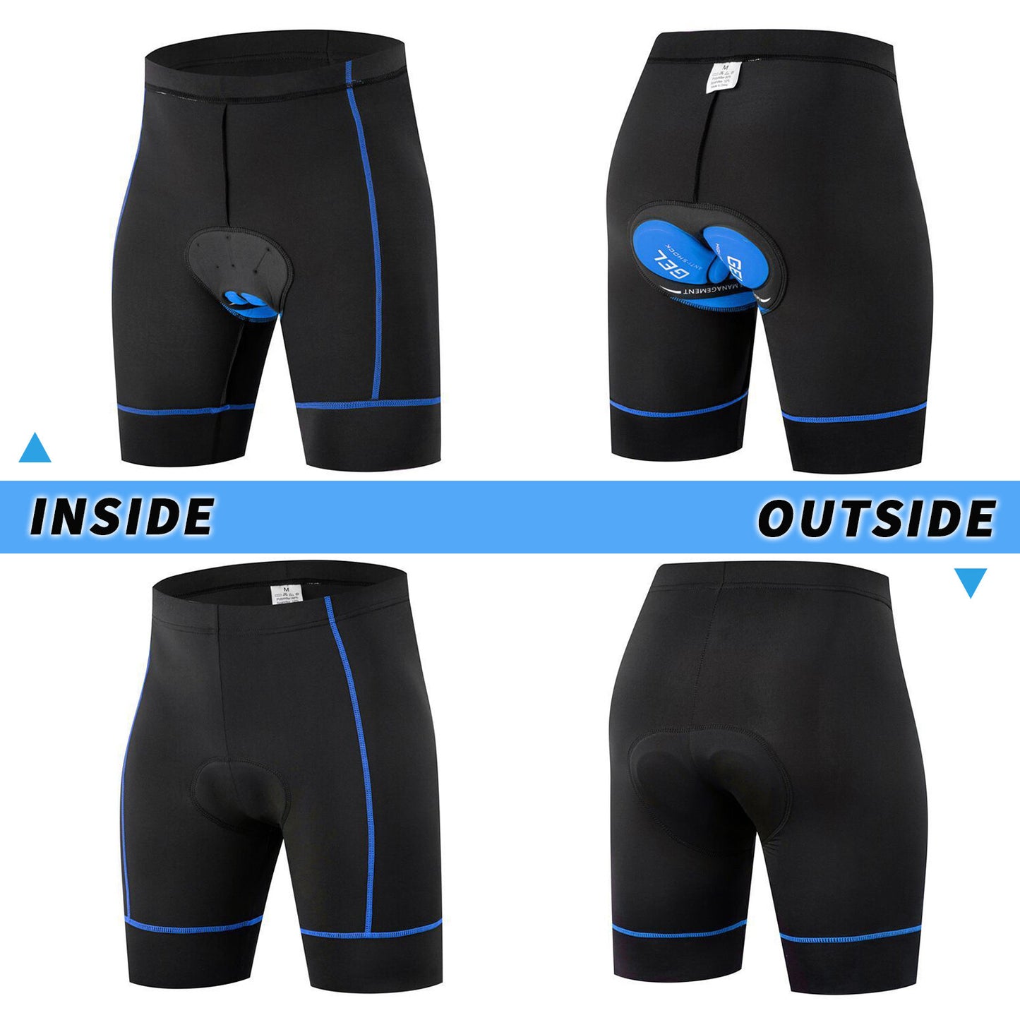 Men's Bicycle Shorts MTB Bike Shorts 5D Padded Gel Cycling Tights Shorts Pants