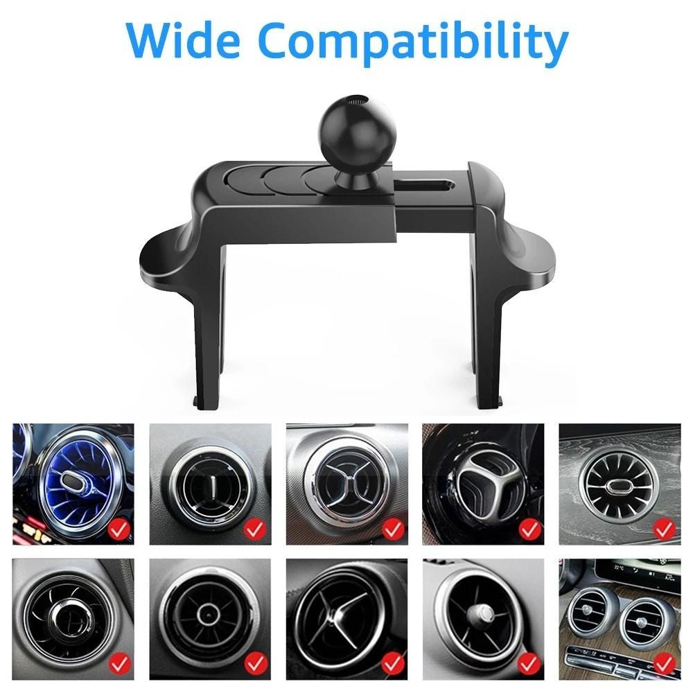Round Air Outlet Car Phone Air Vent Clip Mount Bracket Car Phone Holder