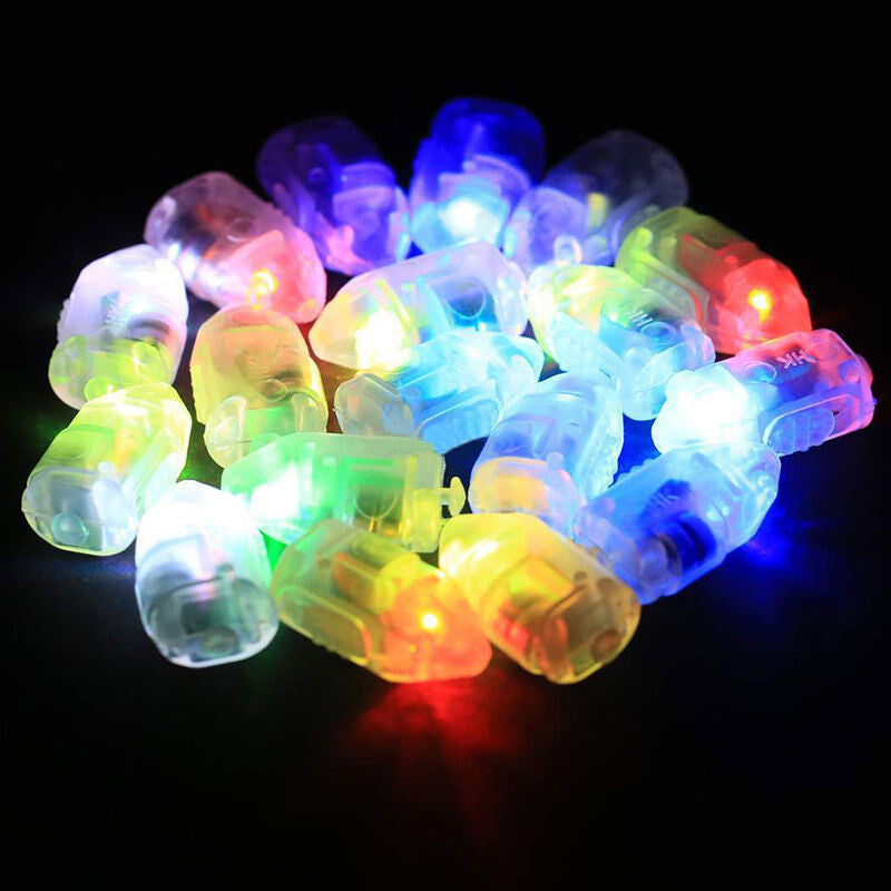 UP 100PCS LED Balloon Lamp Lights Glow Wedding Birthday Christmas Party Carnival