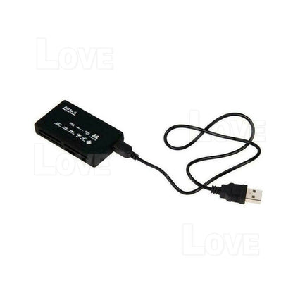 All in One USB Memory Card Reader Multi Slot SD MicroSD CF MS XD Plug Play Fast