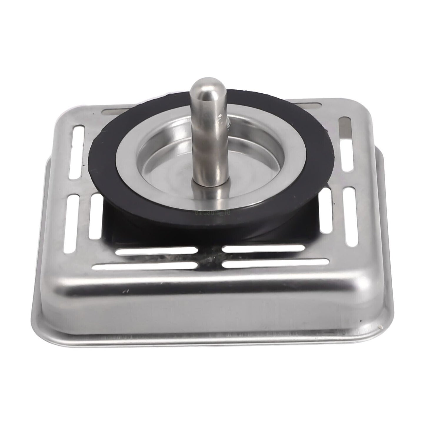 Square Stainless Steel Kitchen Sink Strainer Drainer Post Stopper Plug OZ
