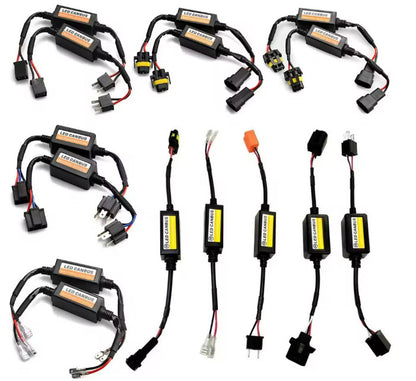 LED Headlight Canbus Decoder H4 9003 Load Resistor Anti-Flicker 1/2/4 pcs Kit H4