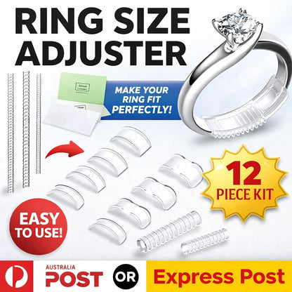 12 Pieces Ring Size Adjuster Reducer Invisible Guard Resizer Jewellery Tool
