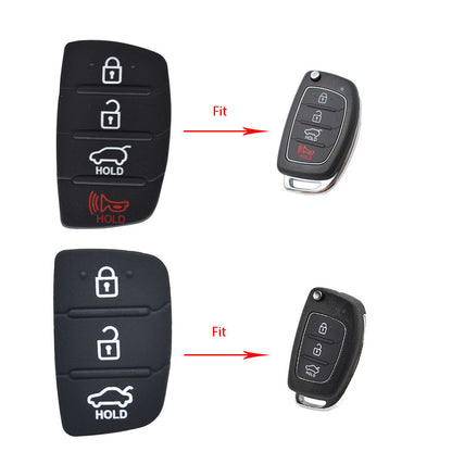 Rubber Repair Car Key Fob Cover Case Compatible with Hyundai Tucson Santa fe I20 Elantra