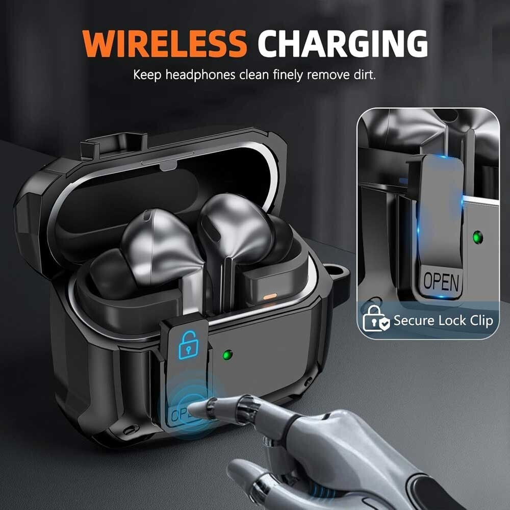 For Samsung Galaxy Buds3 Pro Case Buds 3 3pro Skin Cover with Cleaning Pen Kit