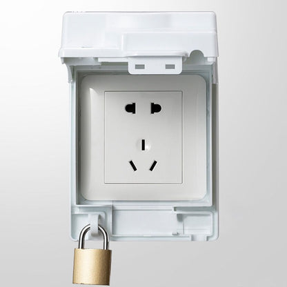 Shield Lockable 86 Type Switch Case Waterproof Dustproof Box Socket Cover