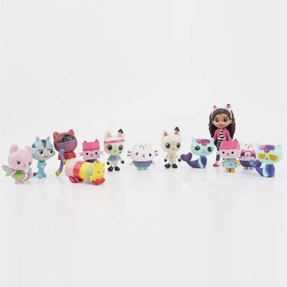 13pcs/set Gabby's Dollhouse Action Figure Cute Doll Collection Model Toys Gift