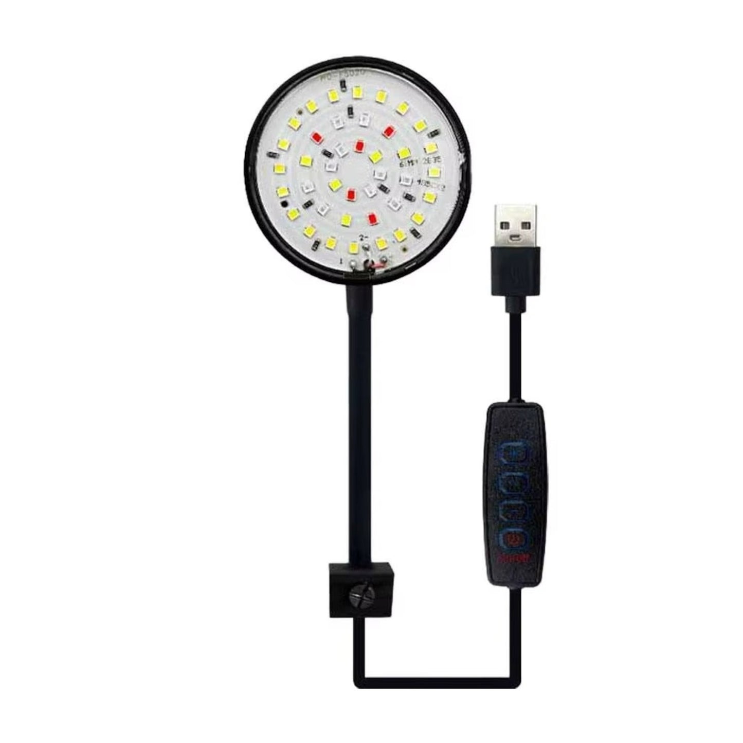 5W/7W Clip On LED Aquarium Light Small Fish Tank Light USB Dimmable Moving Lamp