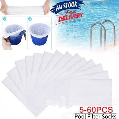 10-30PCS Pool Set Skimmer Socks Filter Savers Jumbo Large Swimming Heavy Duty AU