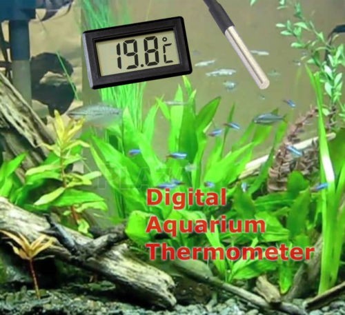 Digital LCD Thermometer Temperature Meter Panel Mount LR44 -50 to 110C Black