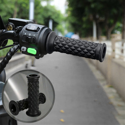 Motorcycle Rubber Gel Hand Grips For 7/8in 22mm Handlebar Sports Bike Universal