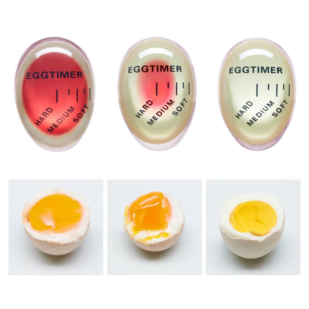 2PCS Colour Changing Egg Timer Perfect Boiled Eggs By Temperature Kitchen Helper
