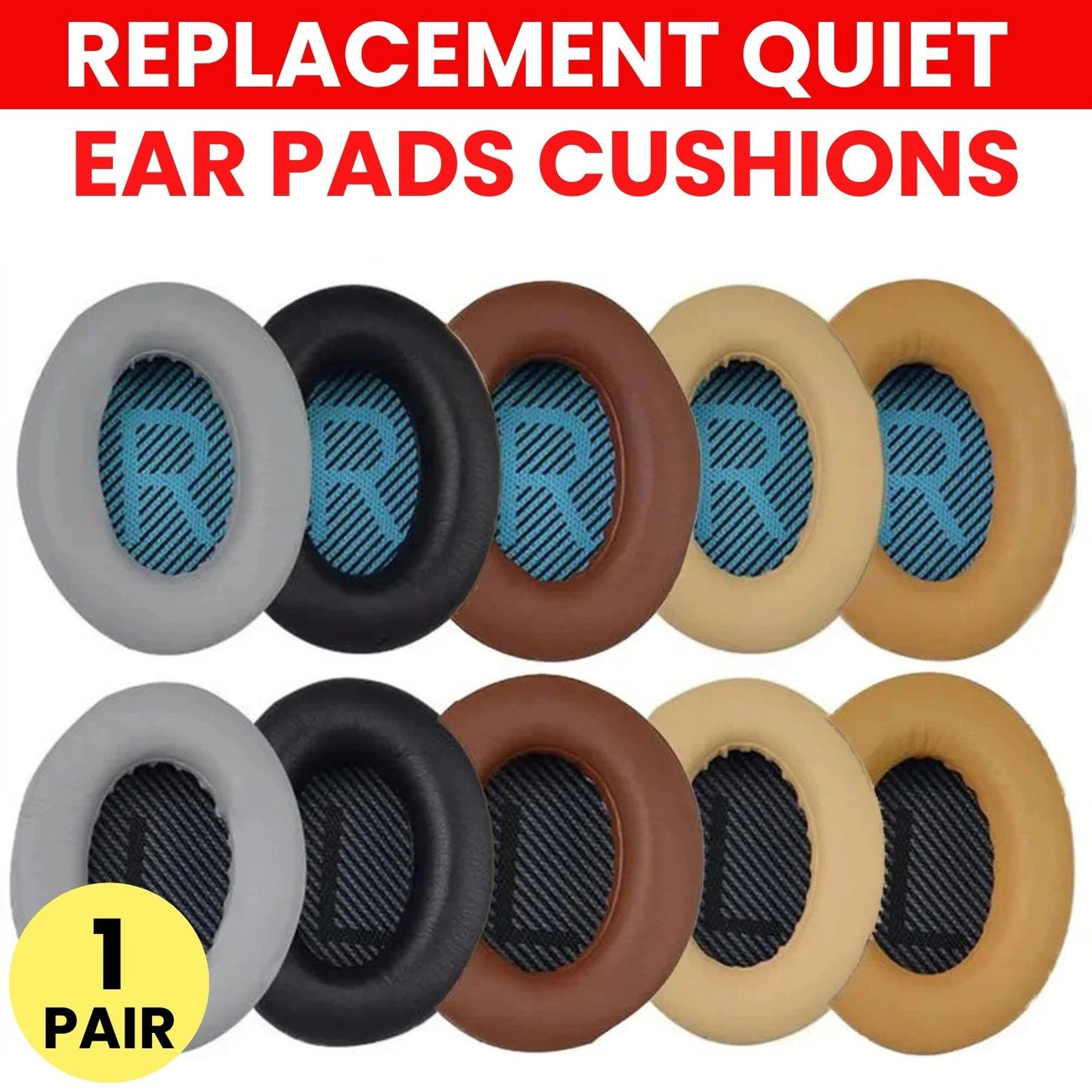 Replacement Ear Pads Cushions for Bose NC700 QC45 QC35 QC25 QC15 Foam Earpads