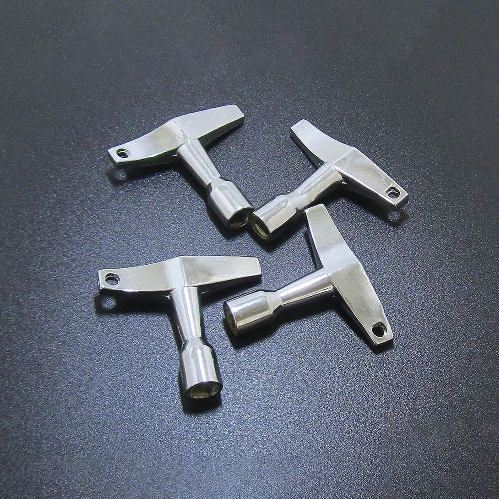 2PCS Silver Drum Tuning Keys Square/Hexagonal Drum Key Tuner Drum Keys