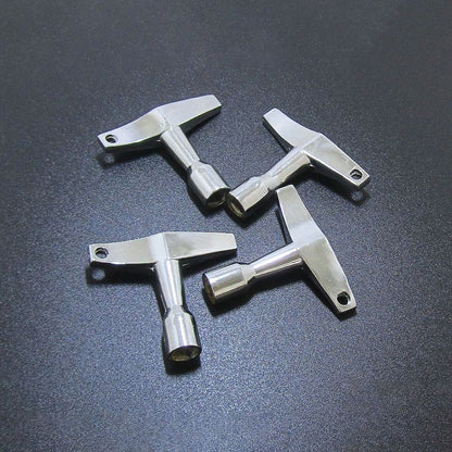 2PCS Silver Drum Tuning Keys Square/Hexagonal Drum Key Tuner Drum Keys