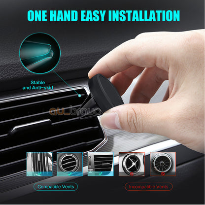 Universal Car Mount Air Vent Magnetic Phone Holder for All iPhone Android Phones
