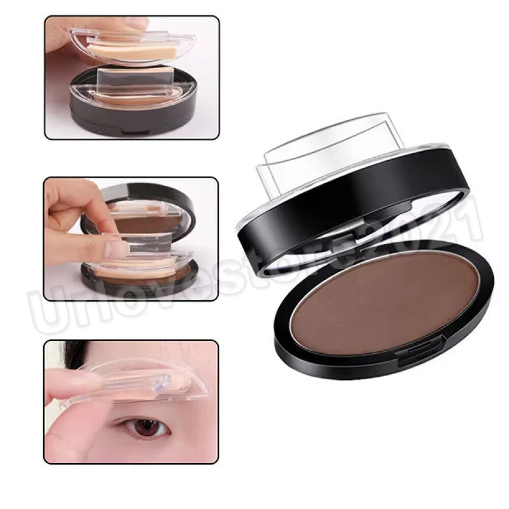 Cosmetic Definition Natural Shape Eyebrow Shadow Stamp Waterproof Brow Dye Kit