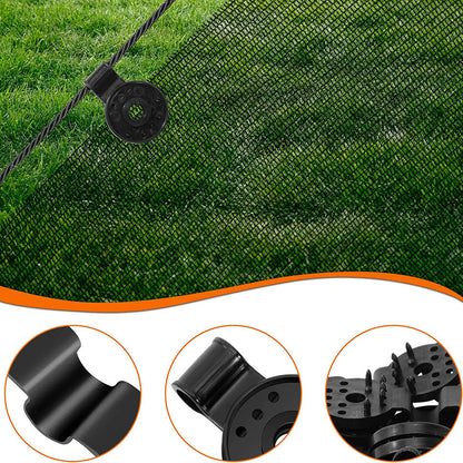 UP 100X Shade Cloth Plastic Clips Round Plastic Black Clips for Sun Shade Net AU