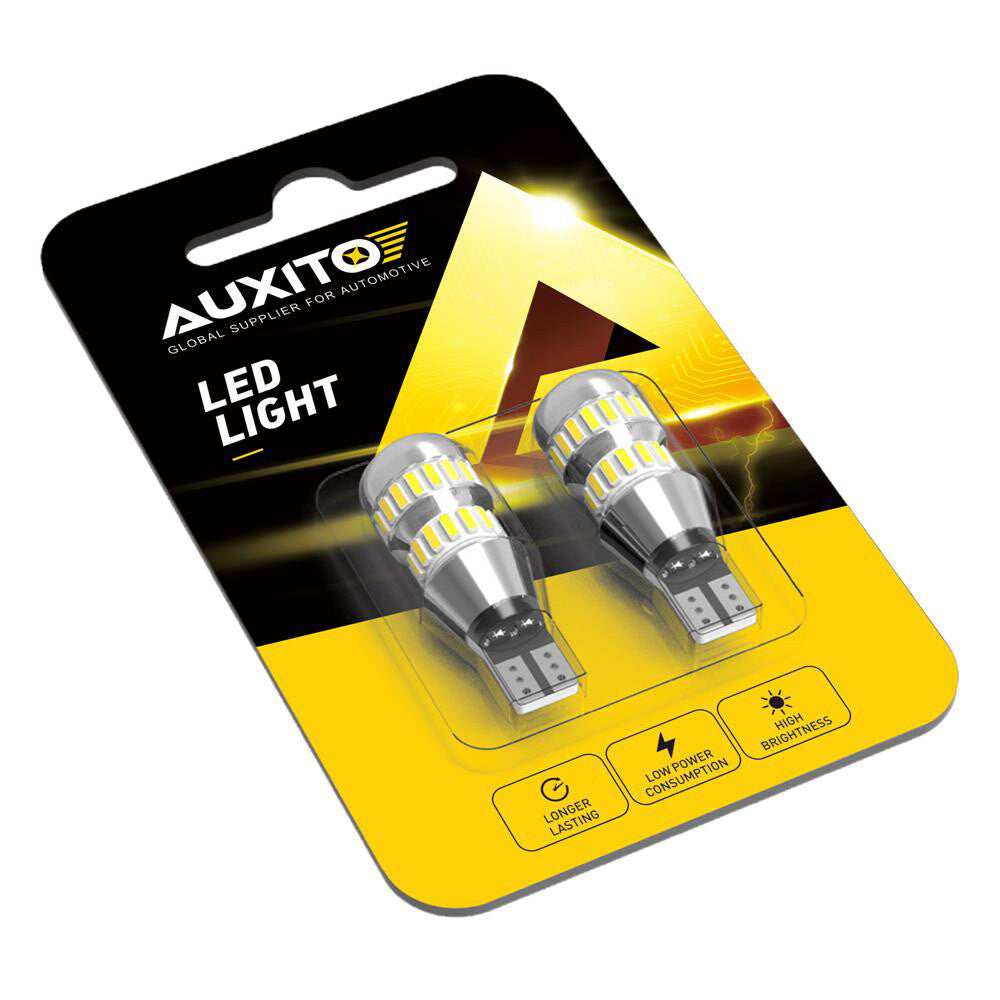 AUXITO T15 912 921 CANBUS Free Reverse Wedge LED Globe Light Car Bulb 6500K Pair