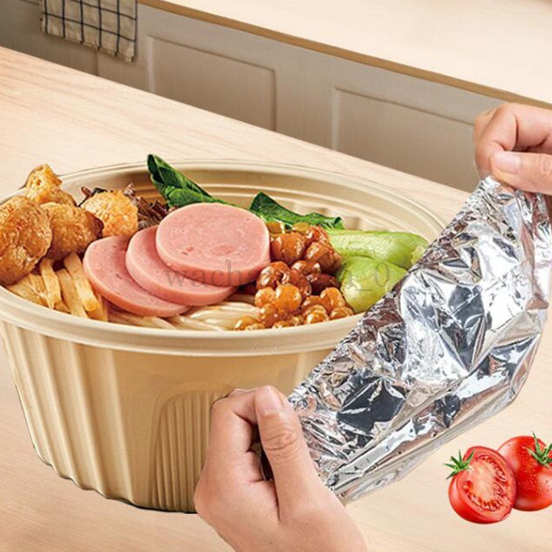 Reusable Aluminum Foil Food Covers Insulation for Kitchen Meals