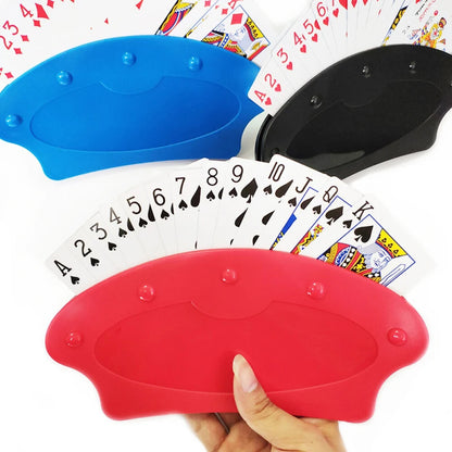 2/4PC For Children Arthritis Hands-Free Fan Shape Rack Poker Holder Playing Card