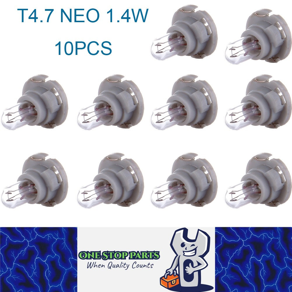 10 x T4.7 NEO 1.4w NEO Canbus Standard Neo Incandescent Globes (10pcs)