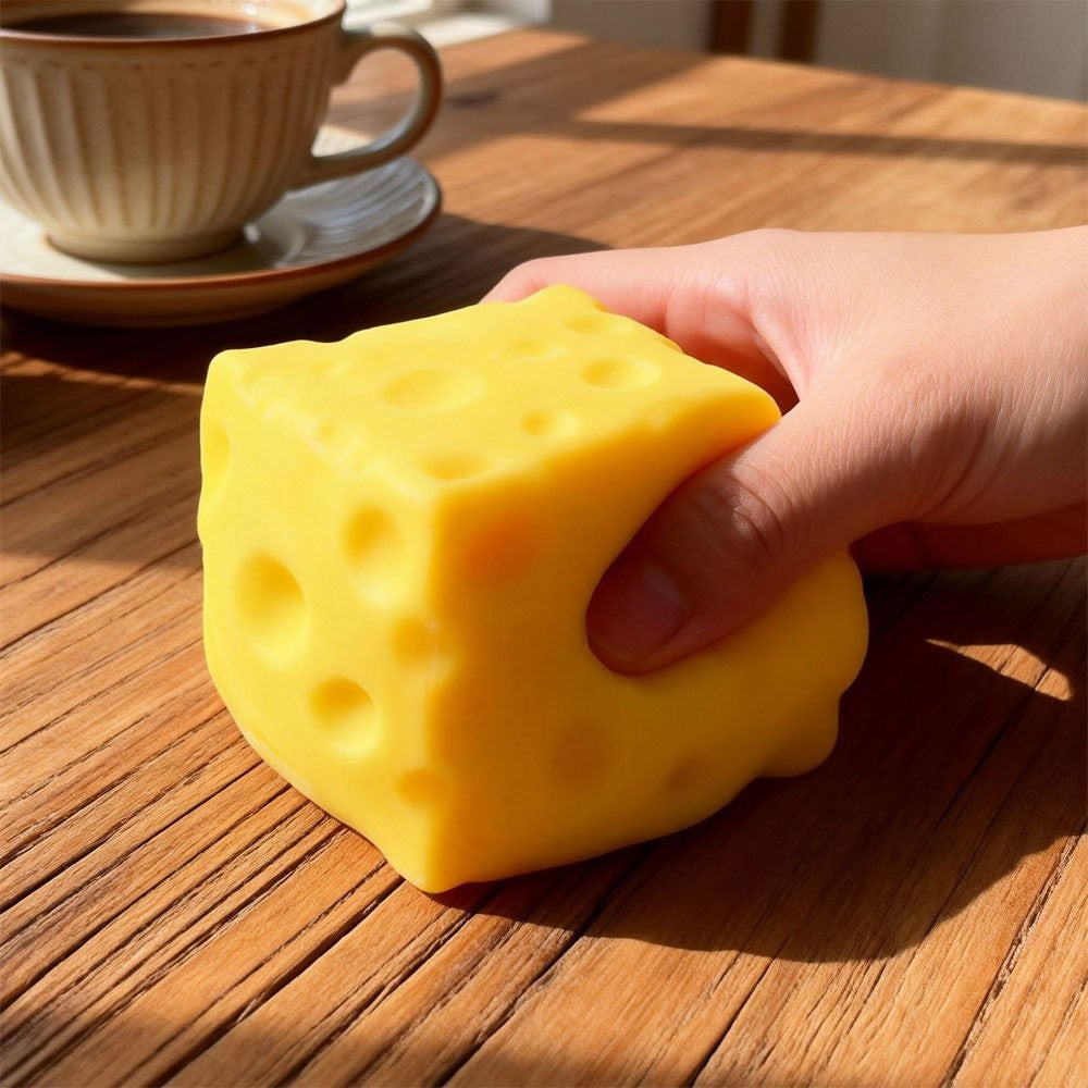 Extra Large Squishy Cheese Block, Stress Relief Squeeze Toy Gifts ,Cyber Deal