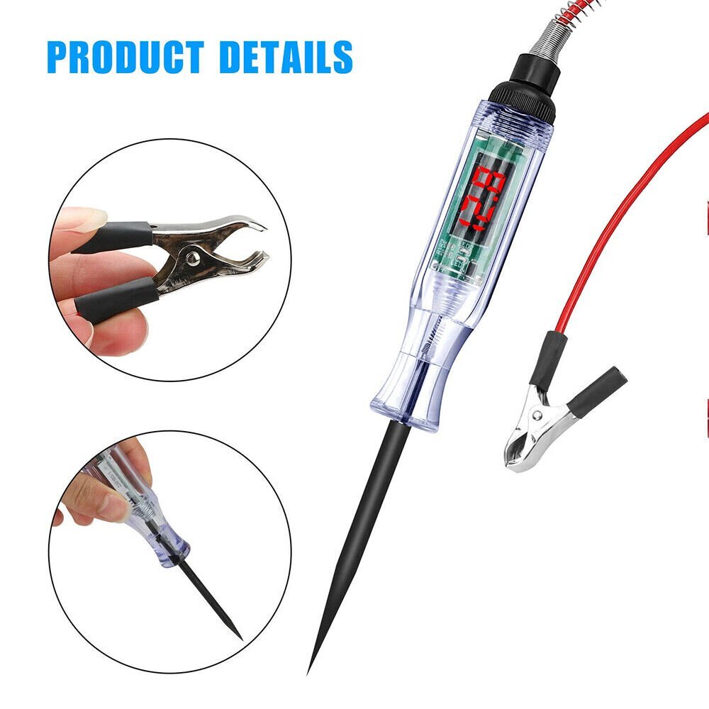 6-24V Digital Electric Circuit LCD Tester Test Lights Car Truck Probe Pen