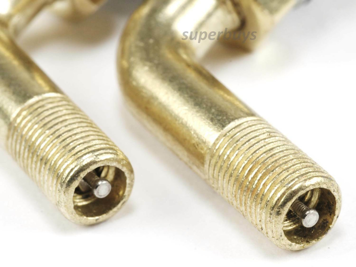 2pc Brass 90 Degree Motorcycle Schrader Valve Tubeless 11.3mm Rim Hole Tyre Stem