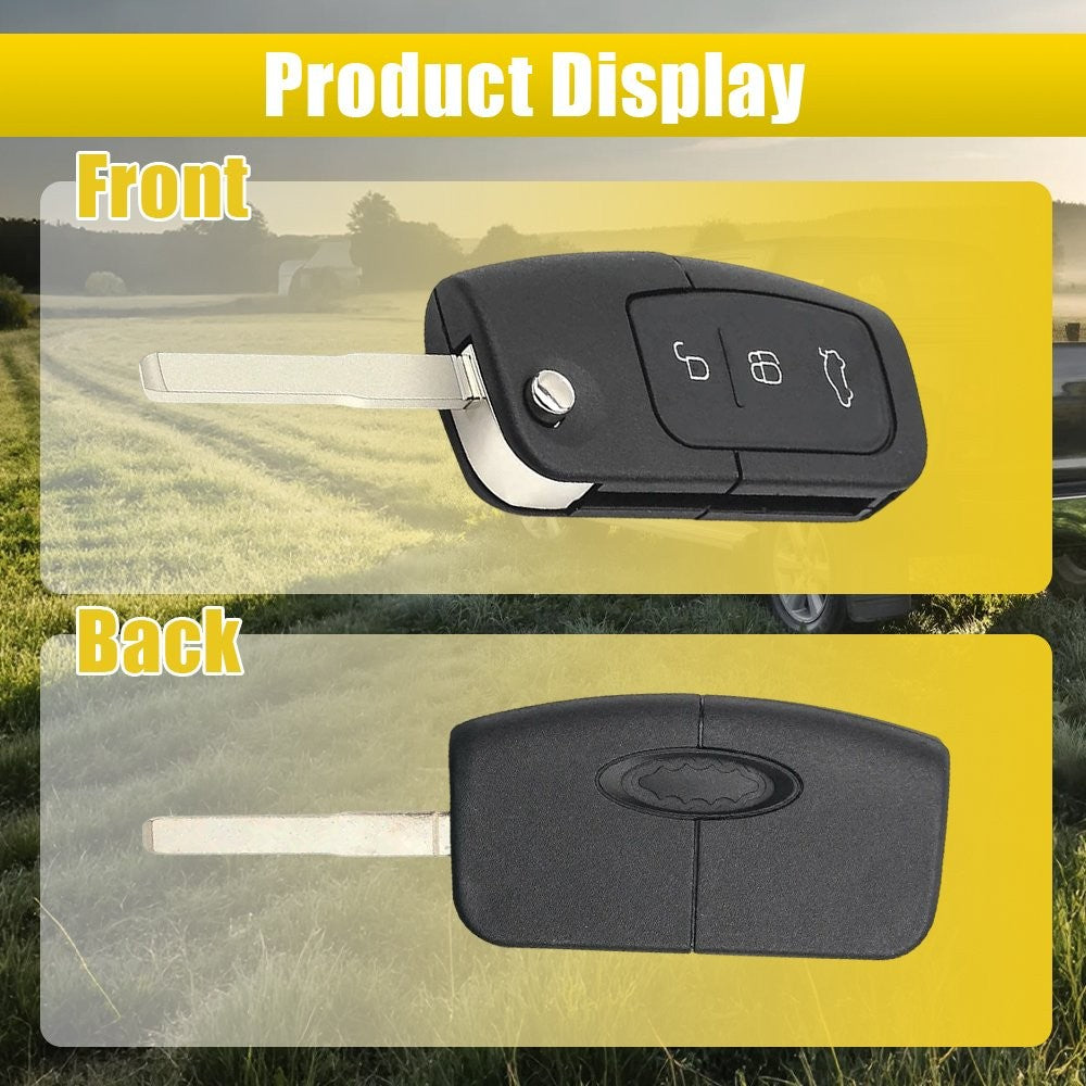 Transponder 3Button Remote Flip Key Fits FORD BF FG Falcon Territory Mondeo FPV