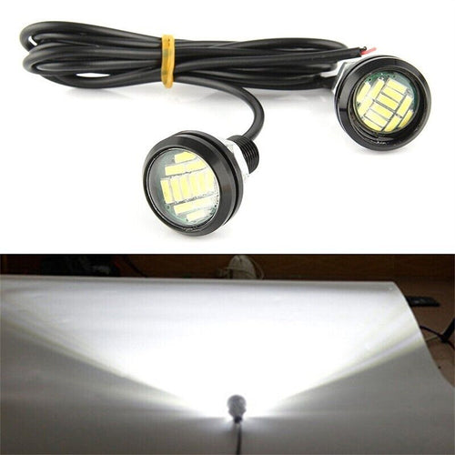 AU NEW 2x Car Auto 12V LED Reversing Backup Lamp Light Daytime Running Lights