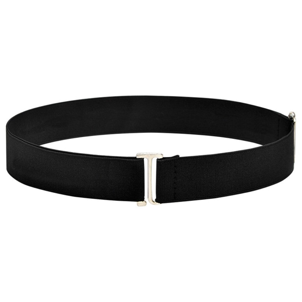 Woven Stretch Sweater Tuck Band Buckle Braided Belts  Men Women
