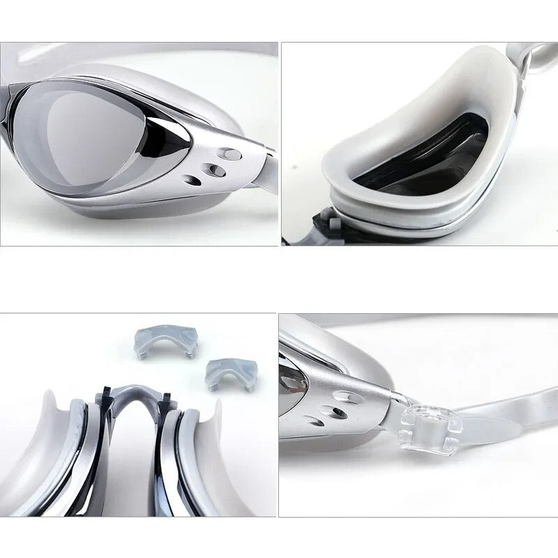 NEW Adult Optical Swim Goggles Prescription Swimming Glasses -1.0 to -10.0 AU