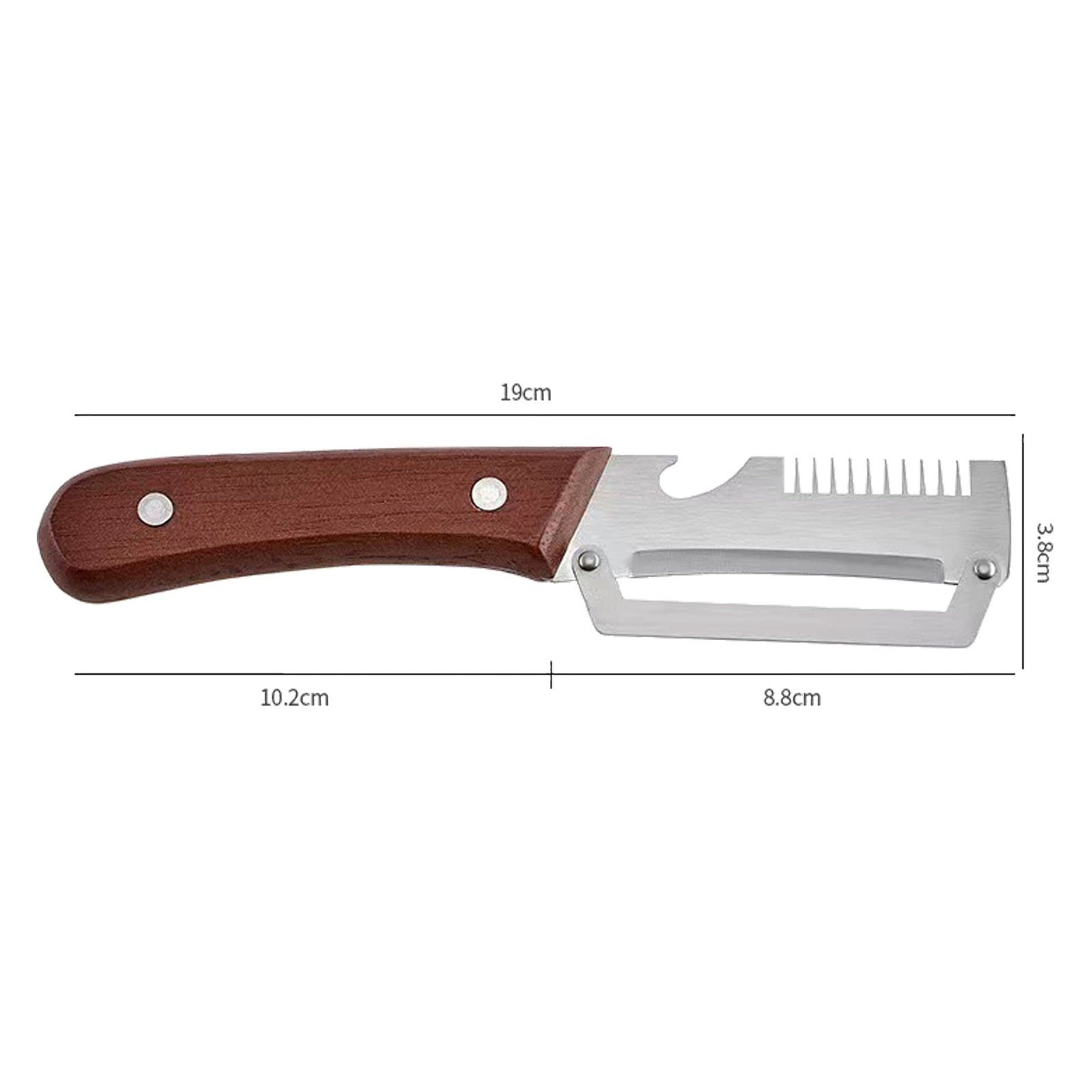 2pcs Stainless Steel Vegetable Peeler Wooden Handle Potato Slicer Kitchen Tool