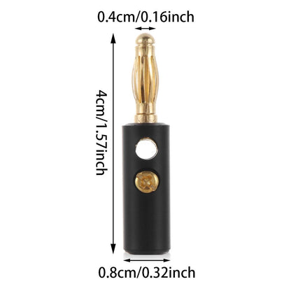 Speakers Accessories Wire Cable Connector Speaker Plugs Banana Plugs Audio Jack