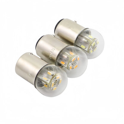 2 x Cool White G18 BA15S 1156 6V 12SMD 100LM LED Globes (2pcs)