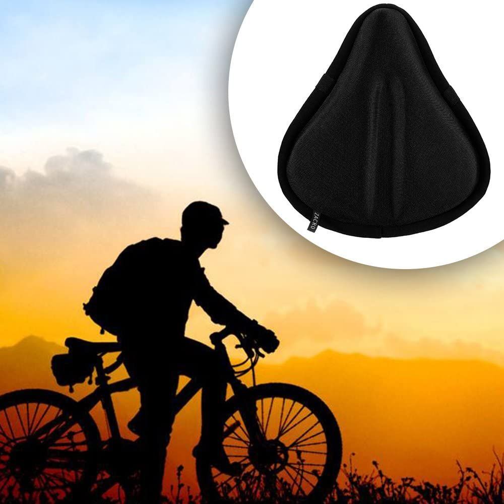 Exercise Bicycle Bike Sponge Seat Gel Cushion Cover For Large Wide Saddle Pad AU