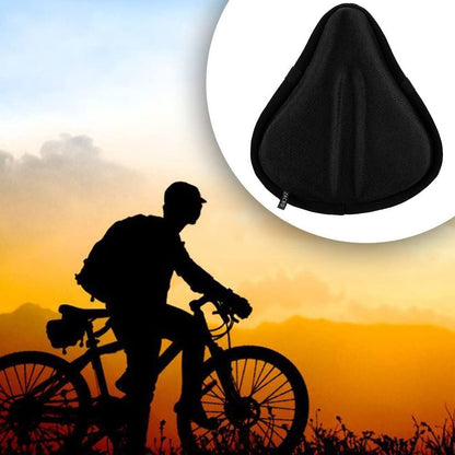 Exercise Bicycle Bike Sponge Seat Gel Cushion Cover For Large Wide Saddle Pad AU