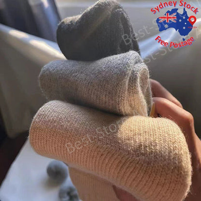 6 Pairs 6-11 AUSTRALIAN MERINO WOOL THERMAL HEAVY DUTY EXTRA THICK WORK SOCKS