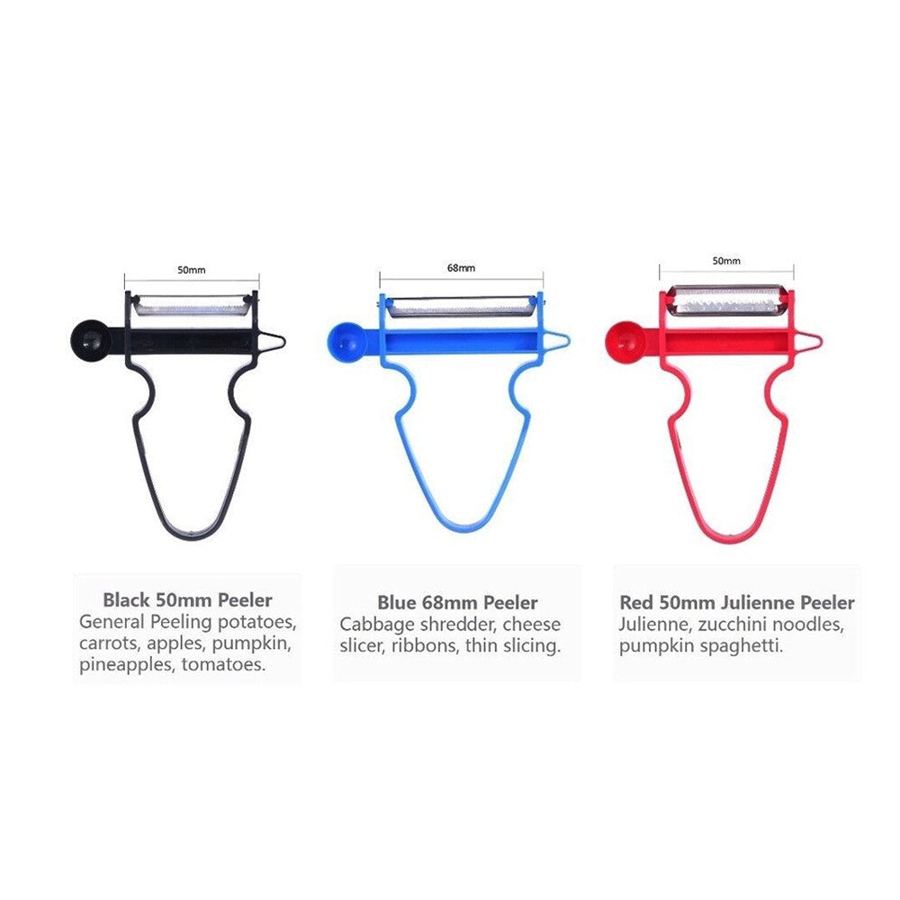 3Pcs Vegetable Peeler Slicer Shredder Peeler Julienne Strips Cutter Fruit Tool