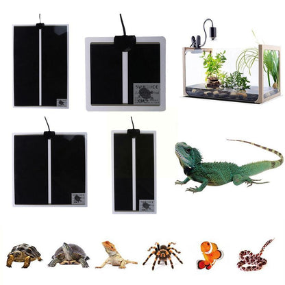 1/2pcs Pet Electric Reptile Heating Mat Pad Warmer for Hermit Crab Frog Lizard