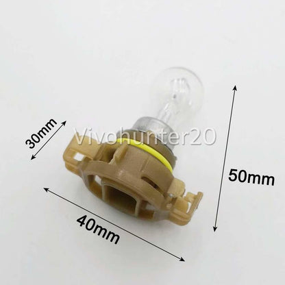 2 x PSX24W 12V 24W PG20/7 Fog Light Standard Clear Globes Lamps Bulbs NEW D