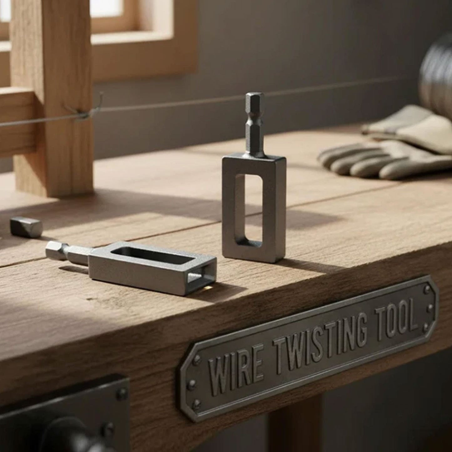Drill Mounted Wire Twister for 9 Gauge and 11 Gauge Wire Bundling Tasks