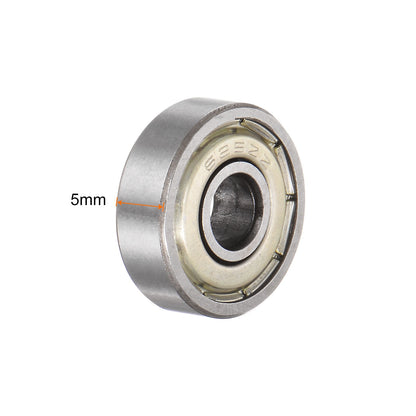 25Pcs 625ZZ Ball Bearings 5x16x5mm Carbon Steel Double Shielded ABEC3 Bearing