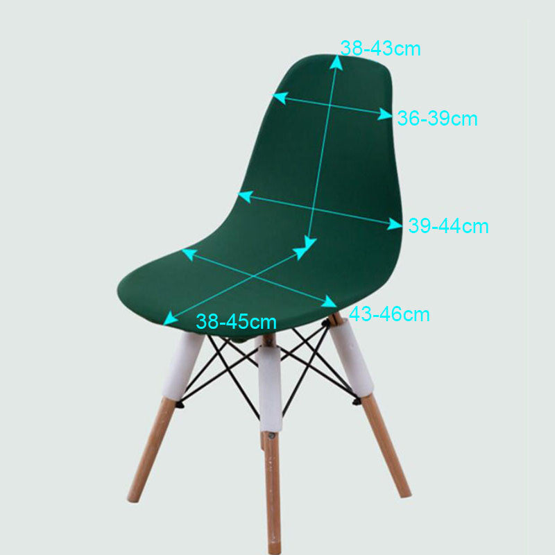 Elastic Velvet Short Back Chair Cover Small Size Bar Shell Chair Seat Covers – Compatible with Seat