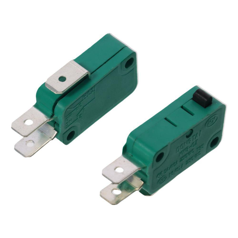 2pcs Green Micro Limit Switches 16A 125/250VAC Limit Switch  PCB Terminals